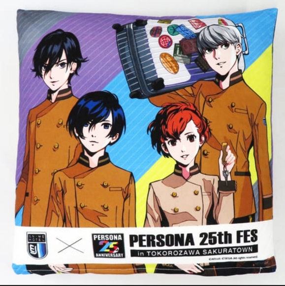 Persona 25th Anniversary EJ Hotel Cushion 3 4 5 Shin Megami Tensei Sega Taito - Picture 2 of 2